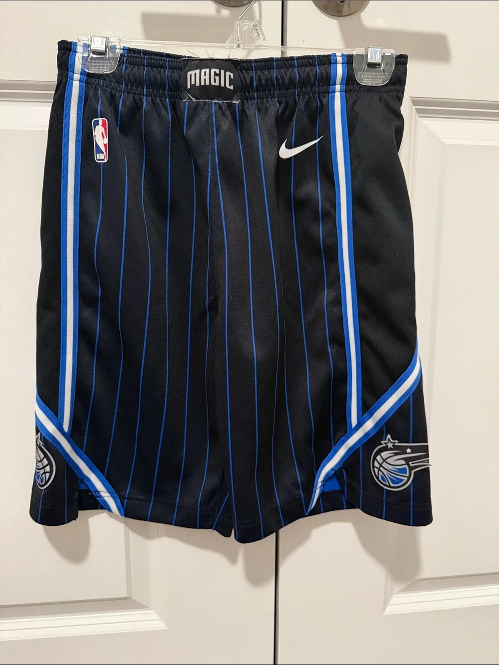 Nike Black and Blue Orlando Magic Basketball Shorts